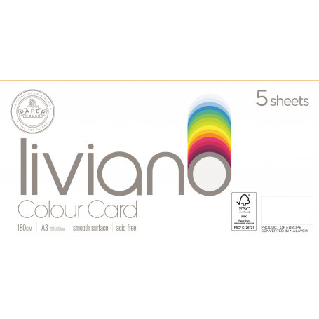 Liviano 180GSM A3 - Old Gold FSC Mix Credit - Pack 5