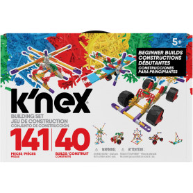 Knex - Beginner Building Set 141 Pieces 40 Builds