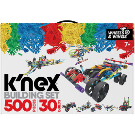 Knex - Wings And Wheels 500 Pieces 30 Builds