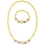 Pink Poppy Lemon Delight Stretch Necklace & Bracelet