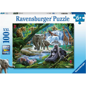 Ravensburger - Jungle Animals Puzzle 100Pc