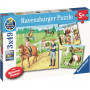 Ravensburger - A Day At The Stables Puzzle 3X49Pc
