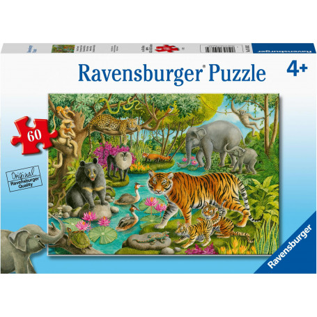 Ravensburger - Animals Of India Puzzle 60Pc