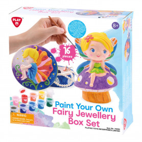 Paint Your Own - Fairy & Jewellery Box Set - Ceramic - 16 Pcs