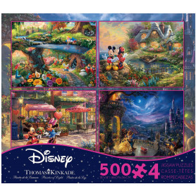 Kinkade Disney 500Pc 4-In-1 S5 Puzzle