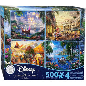 Kinkade Disney 500Pc 4-In-1 S9 Puzzle
