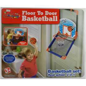 2 In 1 Floor To Door Basketball Set