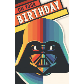 Star Wars Retro Darth Birthday Card