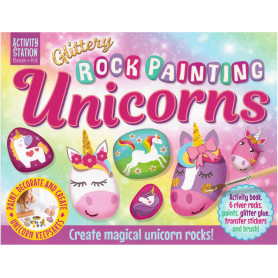 Glitter Rock Painting Unicorns