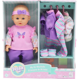 Gigo 14" My Lil Wardrobe With Doll Set
