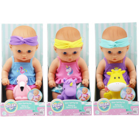 Gigo 10" Water Squirting Dolls With Pet Assorted