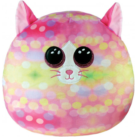 Squish A Boo 14" Sonny Cat Pink Pattern