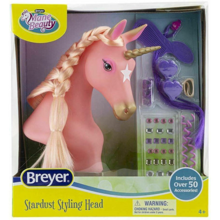Breyer Mane Beauty Styling Head-Stardust Unicorn