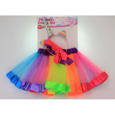 Unicorn Dress Up with Rainbow Skirt