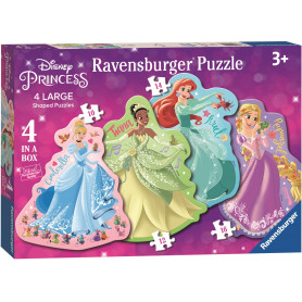 Rburg - Disney Princess 4 Shaped Puz in a Box