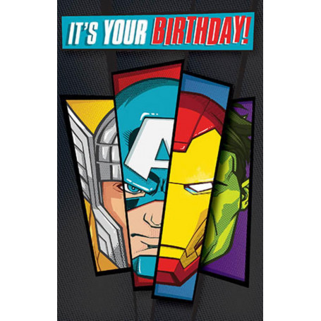 MARVEL AVENGERS PANELS CARD