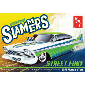 1:25 Street Fury 1958 Plymouth Slammers (Snap) Plastic Kit