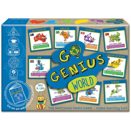 GO GENIUS WORLD - THE MATCHING PAIRS GAME GO GENIUS WORLD - THE MATCHING PAIRS GAME