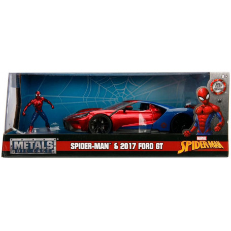 Jada 1:24 Spiderman w/2017 Ford GT Movie