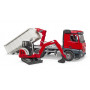 Bruder 1:16 MB Arocs Truck w/Roll-off Container & Excavator