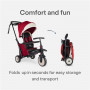 STR5 Melange Red  Folding Stroller Certified Trike