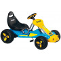 BLUE  4 WHEEL PEDAL GO KART, INFLATABLE TYRES, AGES 3-7