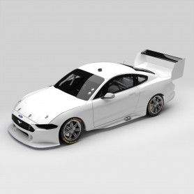 1:18 Ford Mustang GT Supercar - White Plain Body
