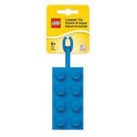 Lego Iconic 2x4 Brick Bag Tag (Blue)