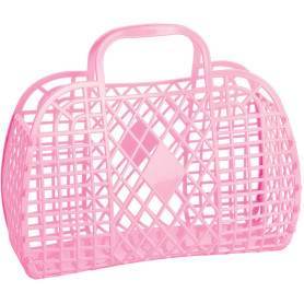 Sun Jellies Retro Basket Bubblegum Pink - Small