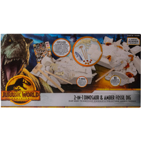 Dinosaur Fossil Dig and Amber Dig 2 in 1 Combo Set