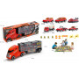 Truck Car Carrier 19 Inch With 6 Alloy Cars & Accessories And Game Mat