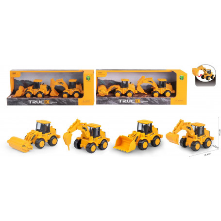 Twin Pack Friction Construction Vehicles 2 Assorted