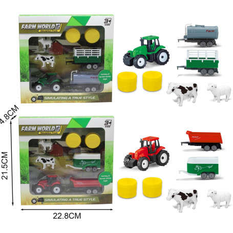 Farm World Tractor Set Assorted