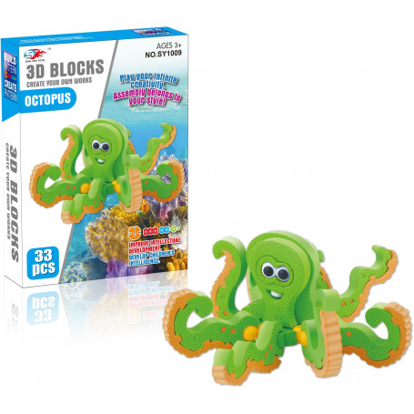 3D EVA Blocks Octopus