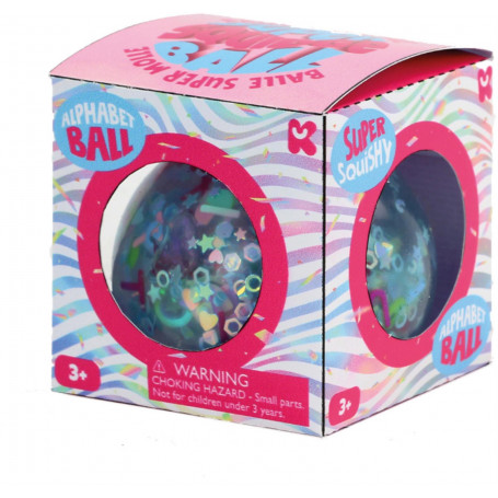 Alphabet Glitter Ball 60mm