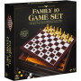 Classic Wood Family 10 Game Set Black & Gold