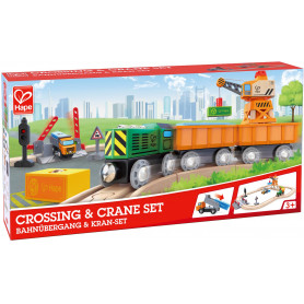 Hape - Crossing & Crane Set