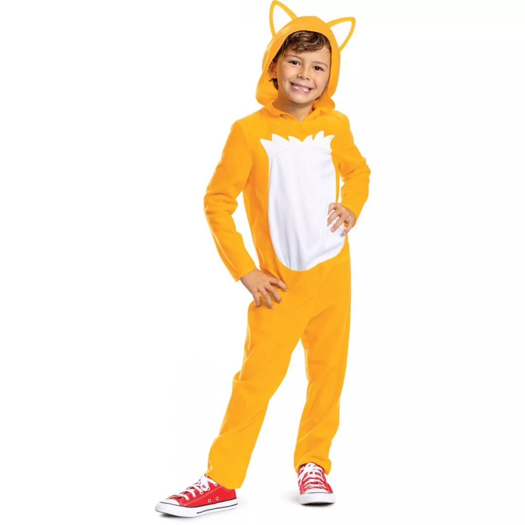 Tails Movie Kostüm - Gr. M (7-8 Jahre), Klassisches Faschingskostüm