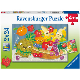 Rburg - Fruit & Veggie Fun Puzzle 2x24pc