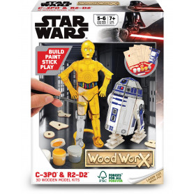 Wood Worx Star Wars Twin Pack - R2D2 / C3PO (FSC)