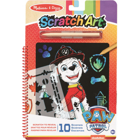 Melissa & Doug Paw Patrol - Scratch Art - Marshall