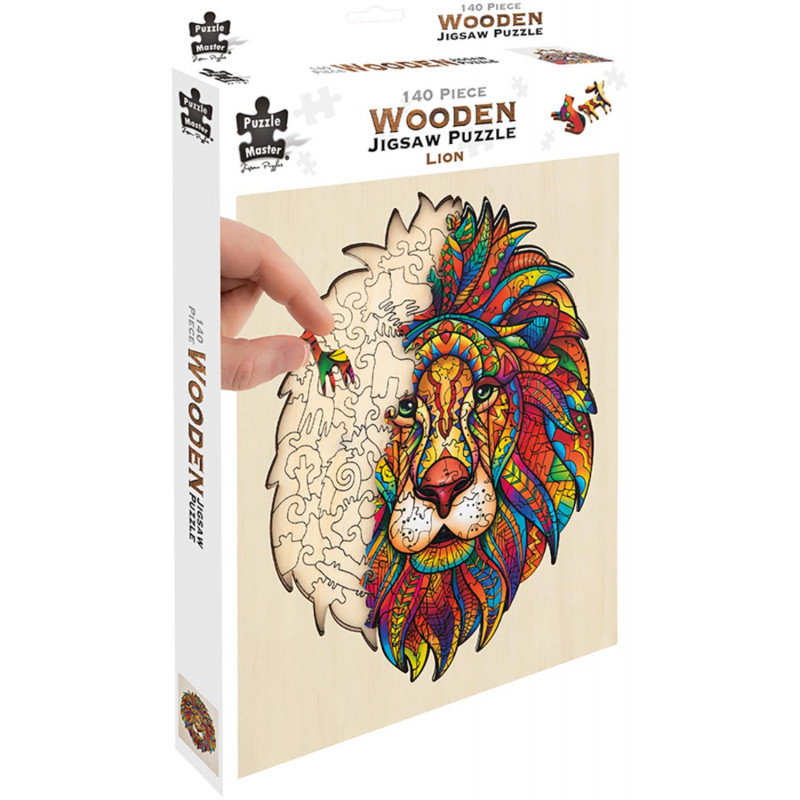 Wooden Jigsaw Lion - 140 Pce | Mr Toys Toyworld