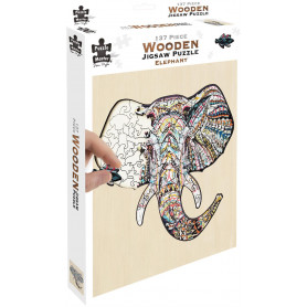 Wooden Jigsaw Elephant - 137 Pce