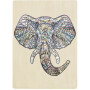 Wooden Jigsaw Elephant - 137 Pce