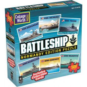 Hasbro Battleship Collage World Normandy Edition 500Pc Puzzle