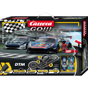 Carrera GO!!! Electric Powered Slot Car Racing Kids Toy Race Track Set 1:43  Scale, Ferrari Pro Speeders