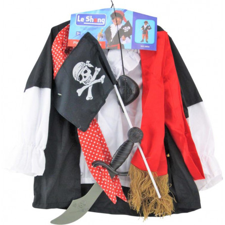 Complete Pirate Costume Set - Full Outfit & Play Accs