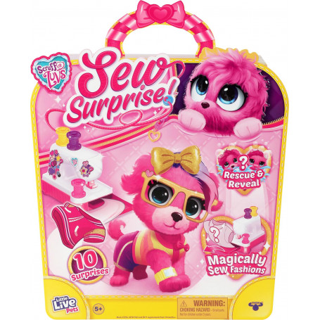 LITTLE LIVE PETS SCRUFF-A-LUVS SEW SURPRISE S1 PLAYSET ASST