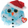 Squish A Boo 14" Xmas Fleck Snowman Blue