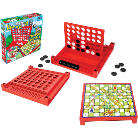 4-In-A-Row & Snakes And Ladders Combo
